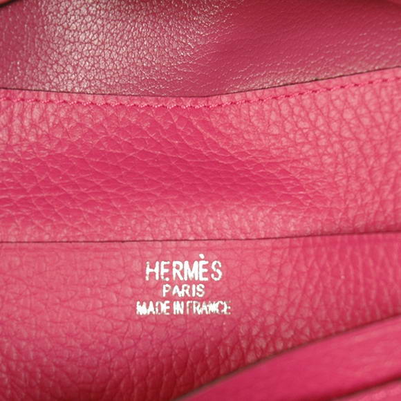 Cheap Fake Hermes Bearn Japonaise Tri-Fold Wallet H308 Peach